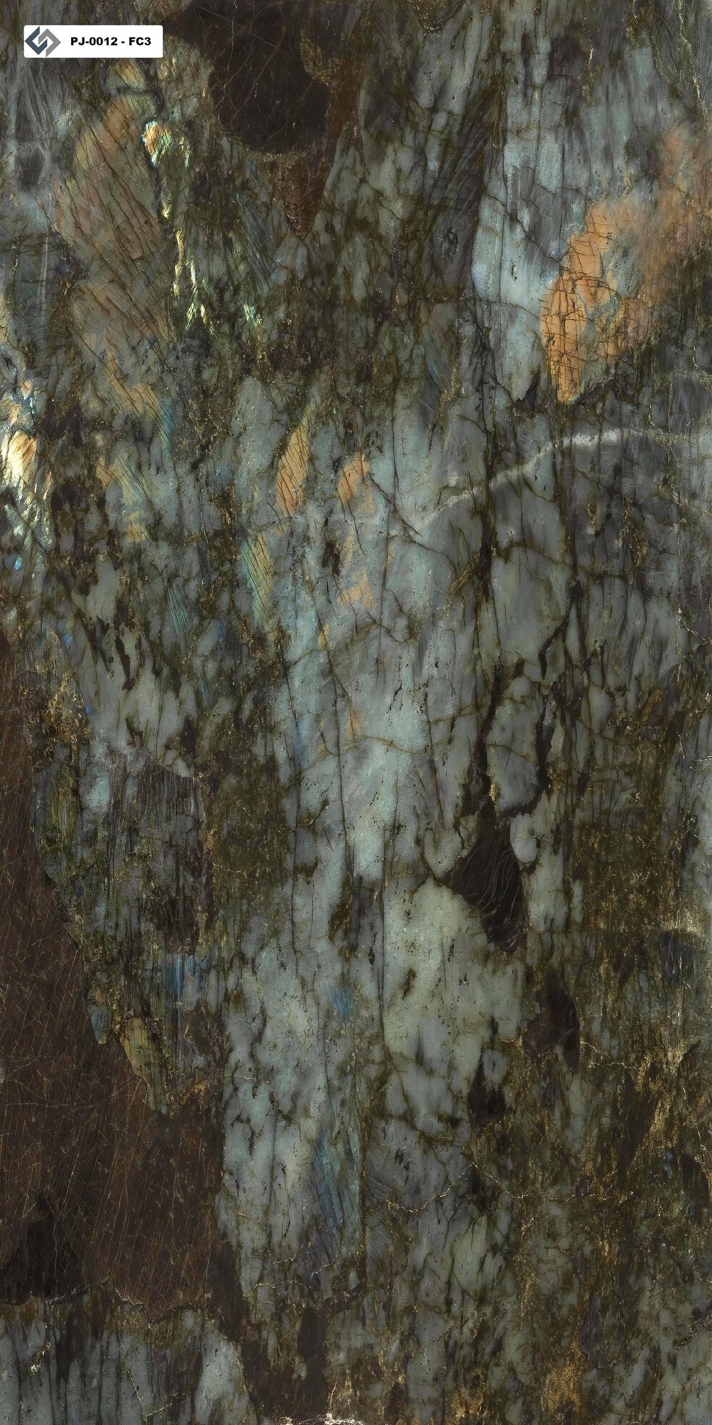 PJ-0012 Labradorite - 3 faces - 120cm x 240cm