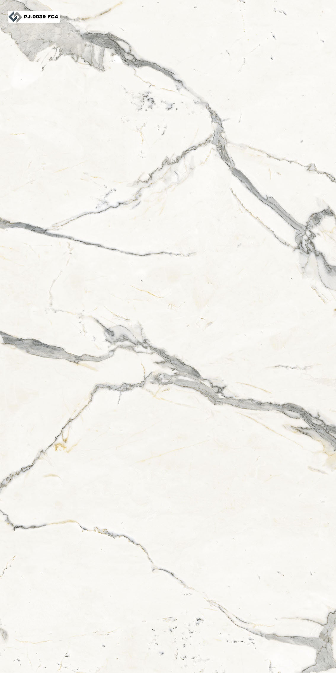 PJ-0039 Marmore Carrara Gold - 4 Faces - 80cm x 160cm