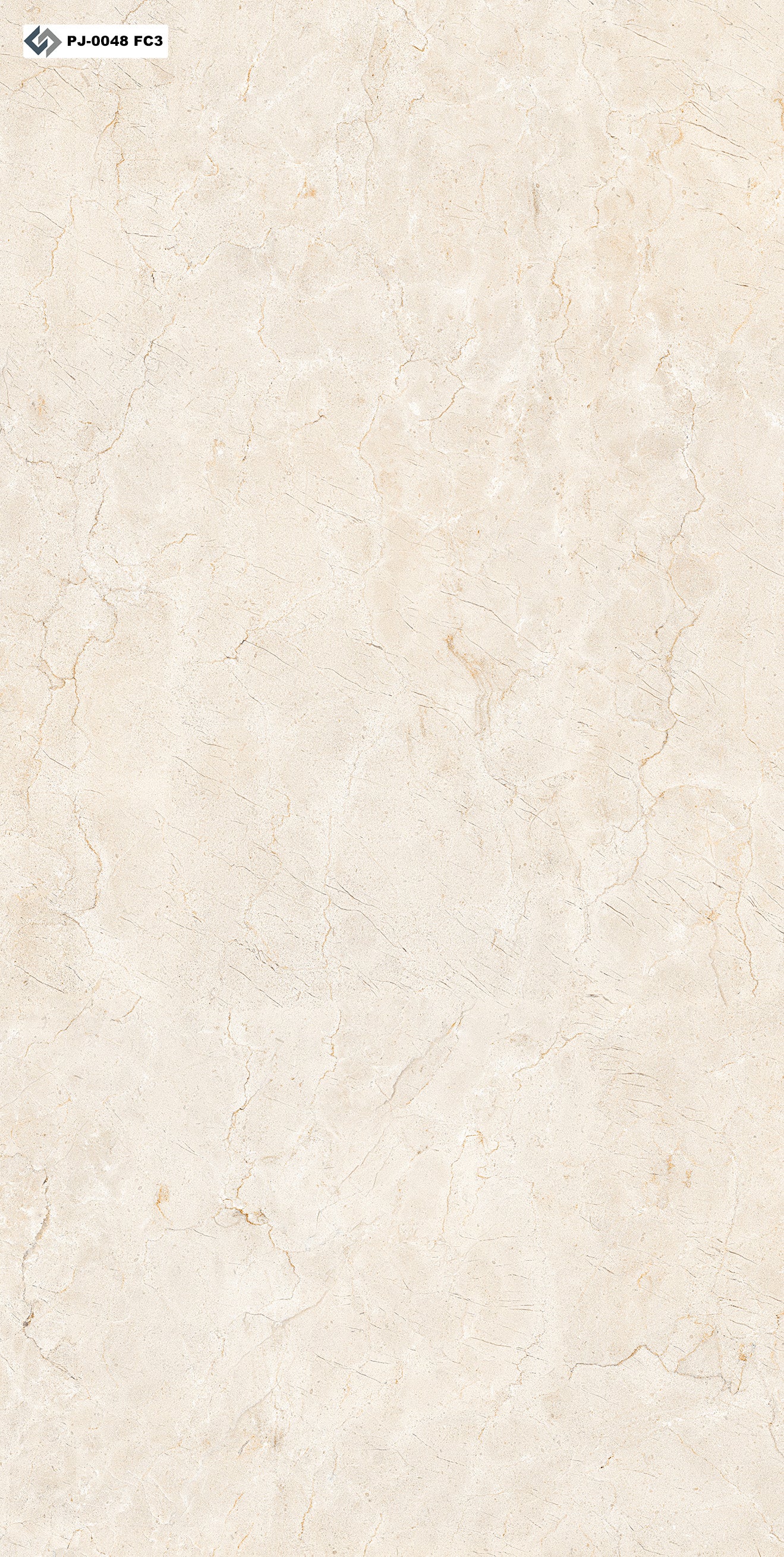 PJ-0048 Crema Marfil- 6 Faces - 65cm x 130cm