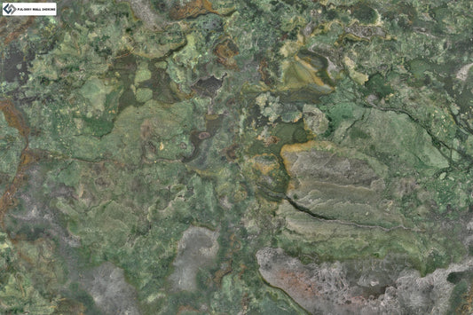 PJ - 0001 Green Jaspe - 1 face - 240x360cm